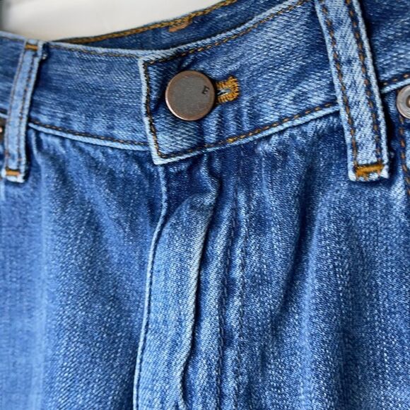 French Connection jean shorts rolled hem size 8 - Picture 4 of 7